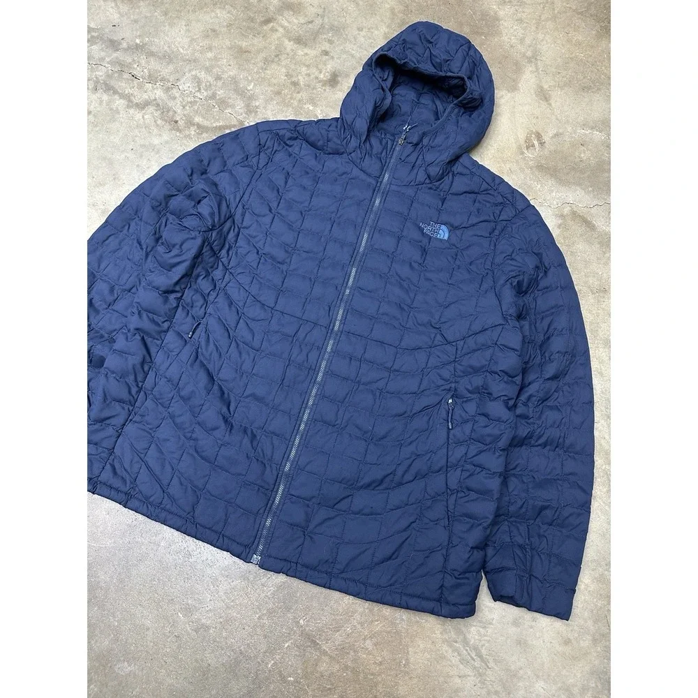 Vintage The North Face Men HyVent Thermoball Outdoor Hoodie Puffer Down Jacket